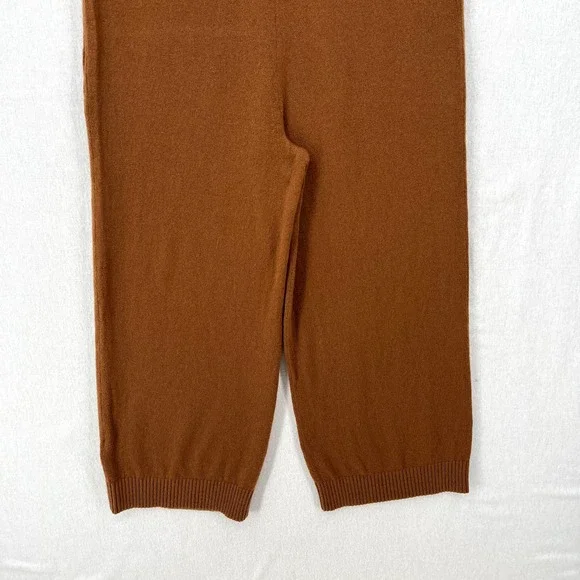 EVERLANE The Cashmere Jumpsuit Womens Small Brown Sleeveless Wide Strap Knit - Picture 9 of 16